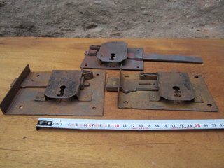 Lote cerraduras antiguas, siglo XIX.
