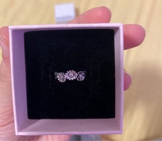 Anillo Pandora Flores Plata