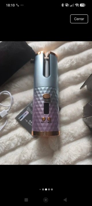 Rizador de pelo automático inalámbrico