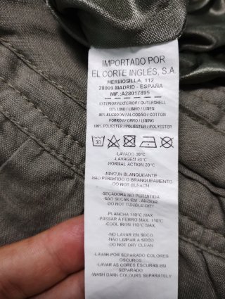 Minifalda gris/verdosa El Corte Inglés