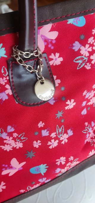 Bolso Verano Cacharel Rojo Flores