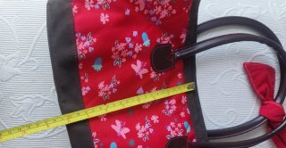 Bolso Verano Cacharel Rojo Flores