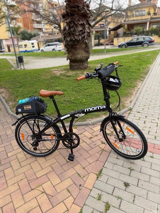 Bicicleta Plegable Moma Light 24 Negra - NUEVA