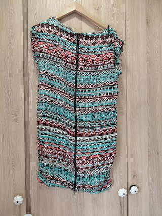Vestido estampado étnico