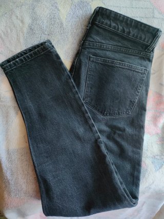 Pantalón Zara Mujer Negro Roto