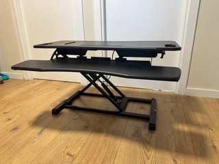 Escritorio Elevable Hidráulico Negro