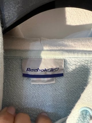 Sudadera Reebok Azul y Blanca