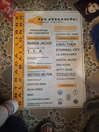 Cartel concierto in music - Banda Jachis