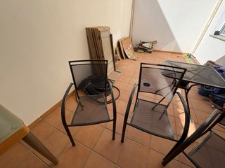 Mesa de jardín y 4 sillas exterior
