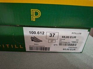 Zapatos Pitillos Talla 37 Tacón Gris/Plata
