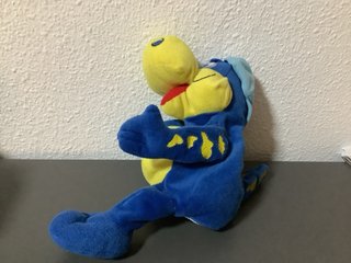 Peluche Guiñol Danonino Azul y Amarillo