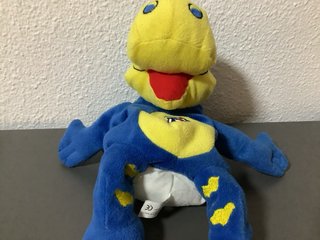 Peluche Guiñol Danonino Azul y Amarillo