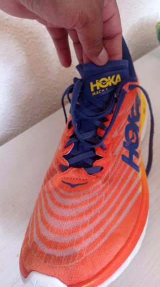 Zapatillas Hoka mach 5  Naranja y Amarillo