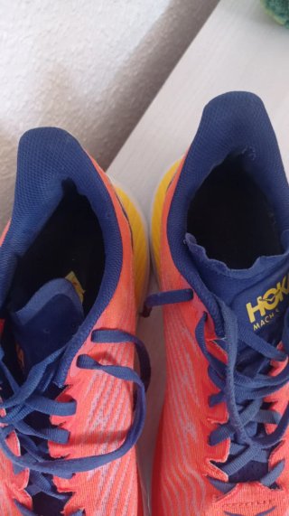 Zapatillas Hoka mach 5  Naranja y Amarillo