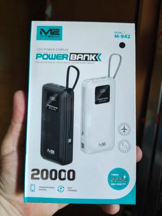 Power Bank M2-TEC 20000mAh Carga Rápida 22W