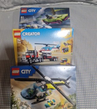 3 Scatole LEGO Nuove: City e Creator
