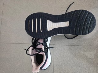 Zapatillas Adidas Negras y Rosas Talla 38.5