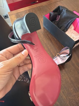 Sandalias Ursula Mascaró Talla 38 Piel Serpiente