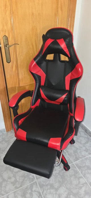 Silla Gaming Negra y Roja