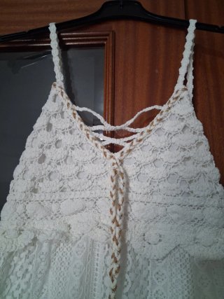 Vestido Ibicenco Blanco Talla Única