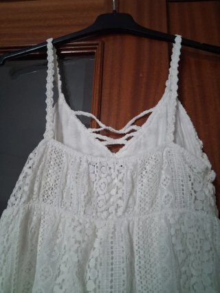 Vestido Ibicenco Blanco Talla Única