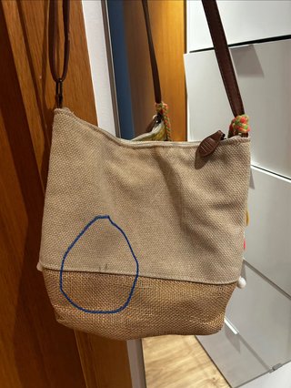 Bolso bandolera étnico flecos y pompones