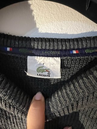 Jersey Lacoste Gris Vintage