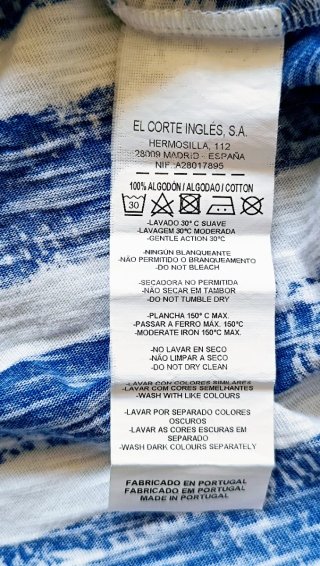 Camiseta Corte Inglés de Yera como NUEVA TALLA M