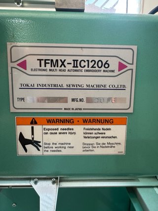 Máquina Bordar Tajima TFMX-II C1206 6 cabezas
