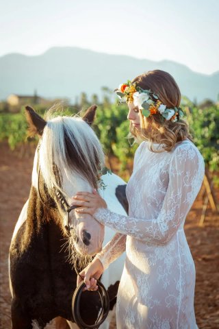 Vestido de Novia Nuevo de encaje, estilo vintage