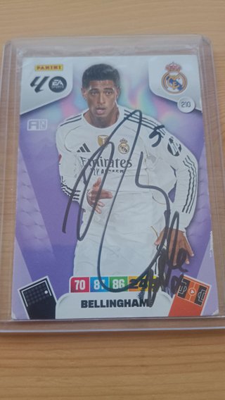 Cromo Jude Bellingham firmado Adrenalyn 25/26