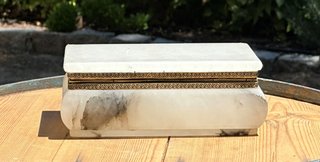 GIOIELLIERA ITALIANA VINTAGE IN ALABASTRO BIANCO C 1950