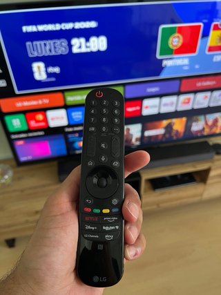 TV LG65” QNED + Home Cinema S80QR + mueble moderno