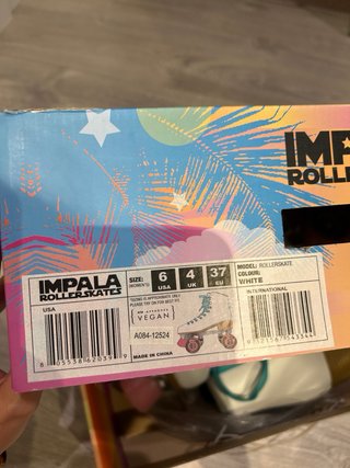 Patines 4 ruedas blancos IMPALA talla 37