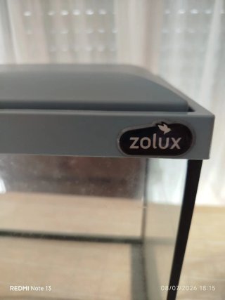 Pecera cristal Zolux gris y transparente