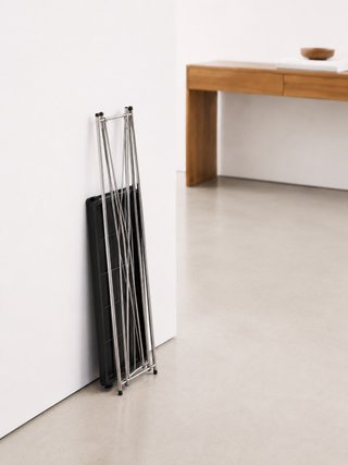 Portaombrelli design minimal metallo cromato