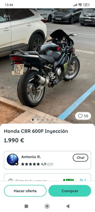 Honda CBR 600F Inyección