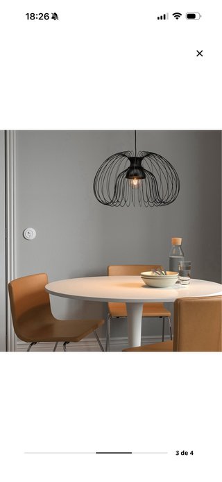 Lámpara Techo IKEA Kallfront Negra