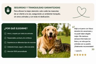 ¡Cuidador enthusiastico de perros!