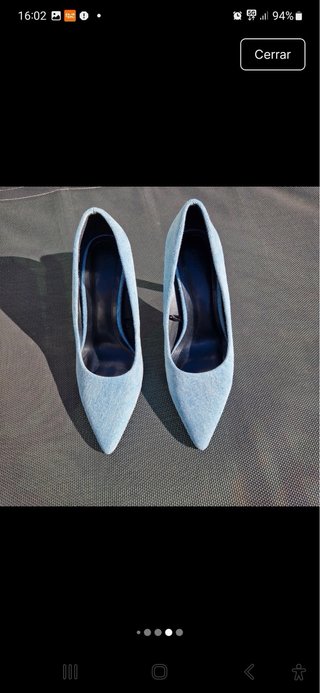 Salones de tacón denim