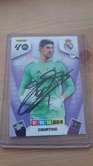 Cromo Firmado Courtois Adrenalyn 25/26