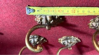 Colgadores Antiguos Bronce Cabeza León (5uds)