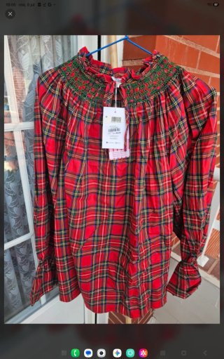 Conjunto Pijama Cuadros Rojo (Nuevo con Etiqueta)
