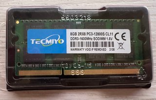 8GB DDR3L 1600MHz PC3-12800S CL11 MAC