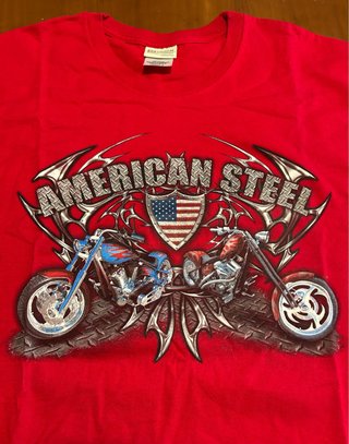 T.shirt americana con stampa