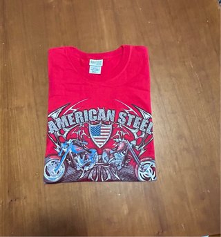 T.shirt americana con stampa