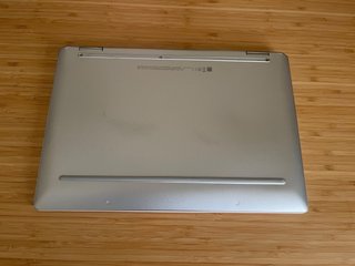 HP Portátil Plata y Blanco