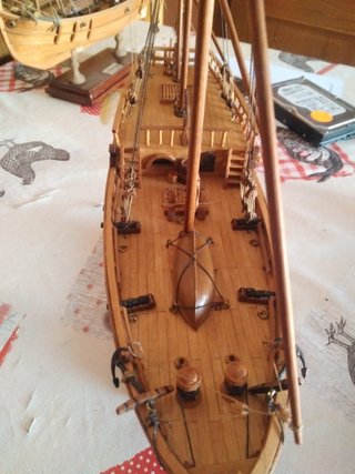 Maqueta madera 3 carabelas a escala
