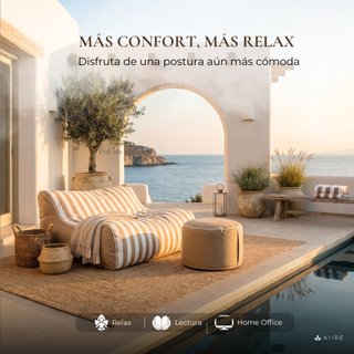Puff Reposapiés Esterno in Olefina Premium Nuovo