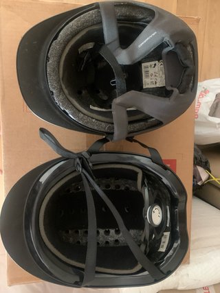 2 Cascos de Equitación Fouganze Negros